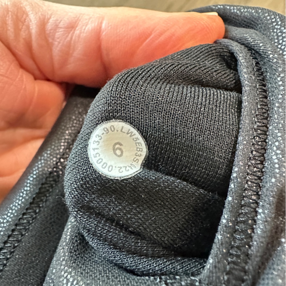 Lululemon Wunder Train High-Rise Tight 25” Black Radiate Foil - Picture 6 of 9